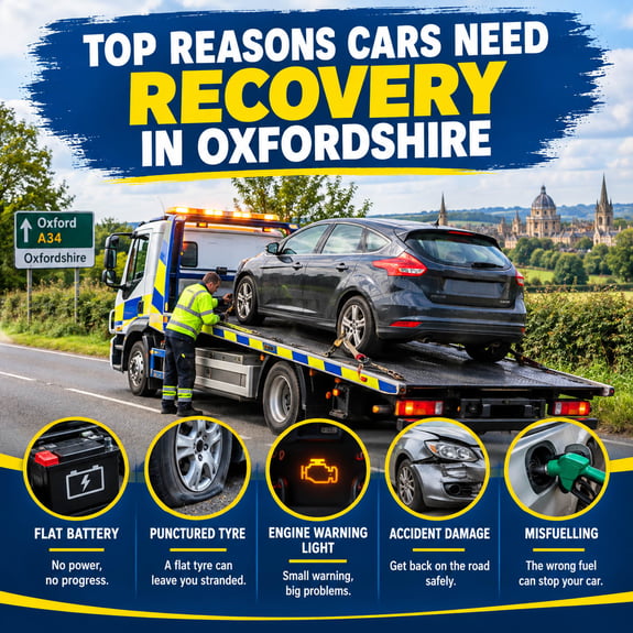 Top Reasons Cars Need Recovery in Oxfordshire