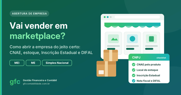 Graphic showing Brazilian business setup steps for marketplace sellers