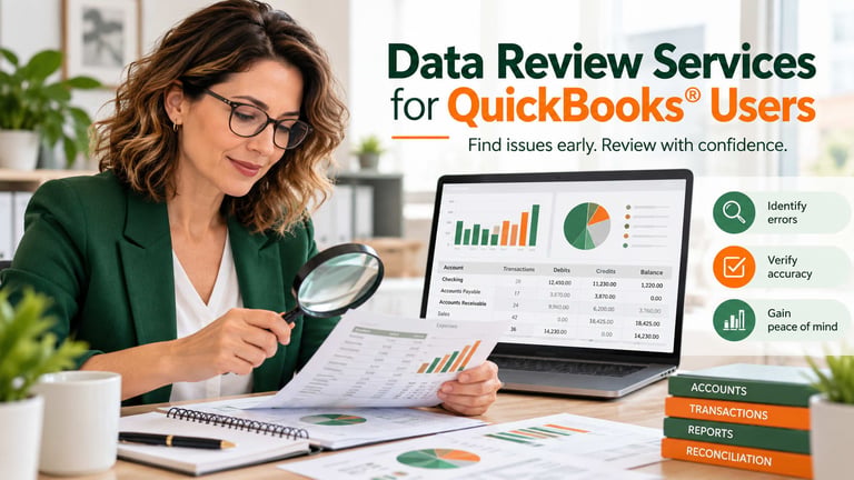 Data Review Services for QuickBooks® Users