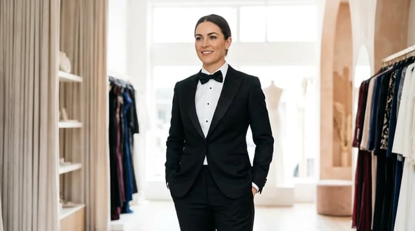 How Do Women Redefine Formal Style With Sharp Tuxedo Suits?