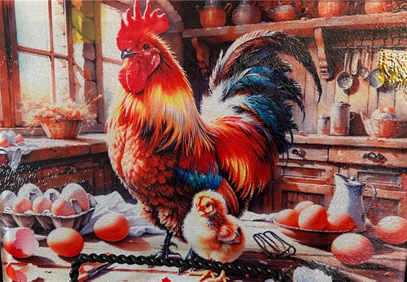 Rooster Cutting Board