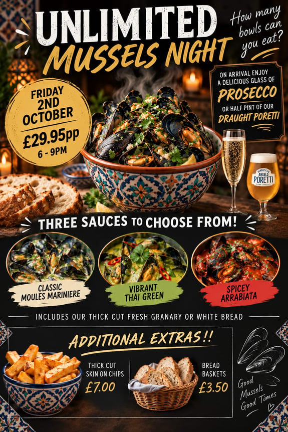 Unlimited Mussels Night