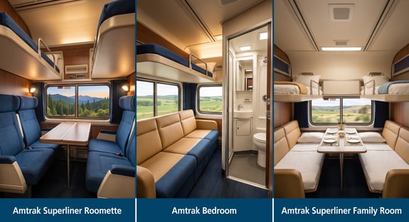 Amtrak Sleeper Car: Roomette, Bedroom, or Family Room?