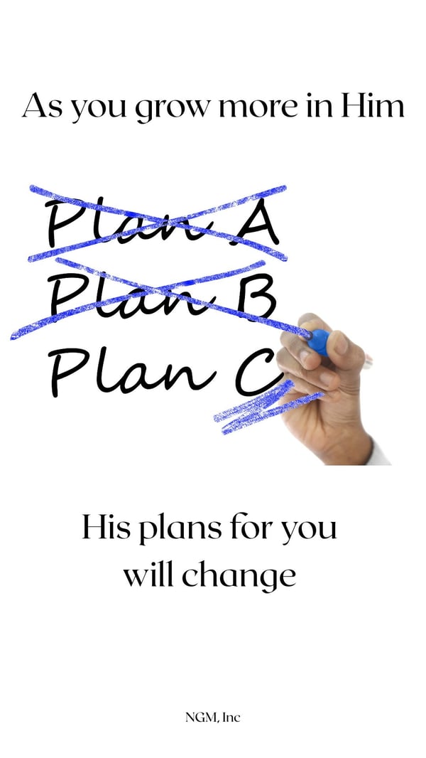 As You Grow in God, His Plans for Your Life May Change | Trust His Purpose