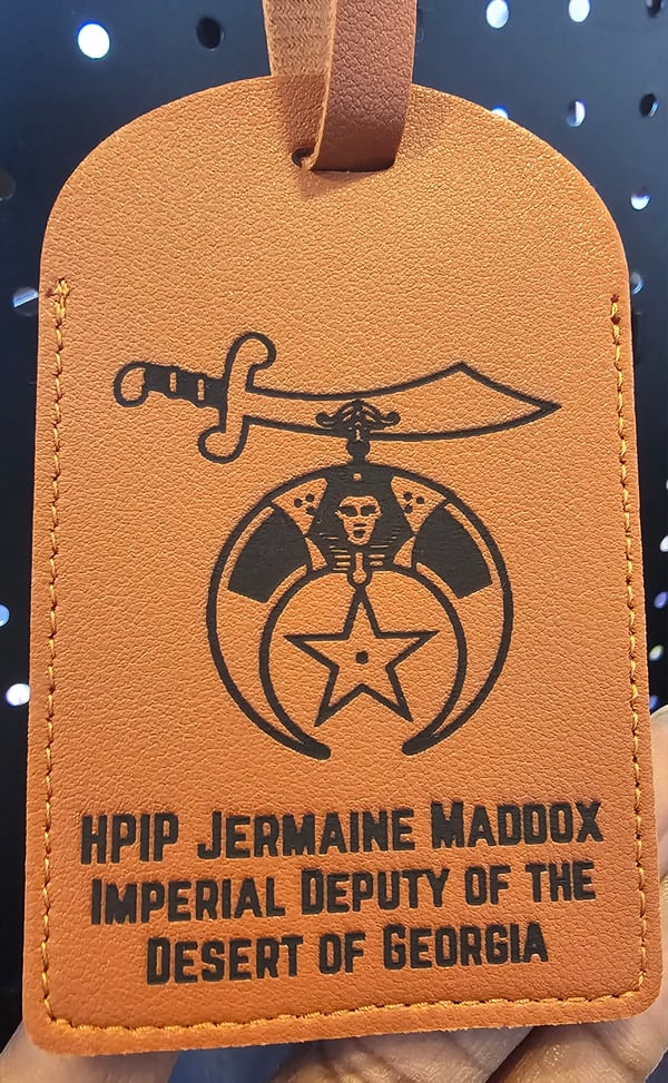 Brown Custom Leather Tag