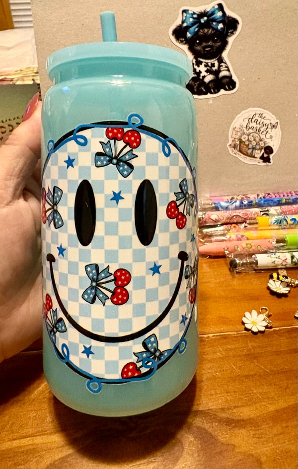 Blue Smiley face