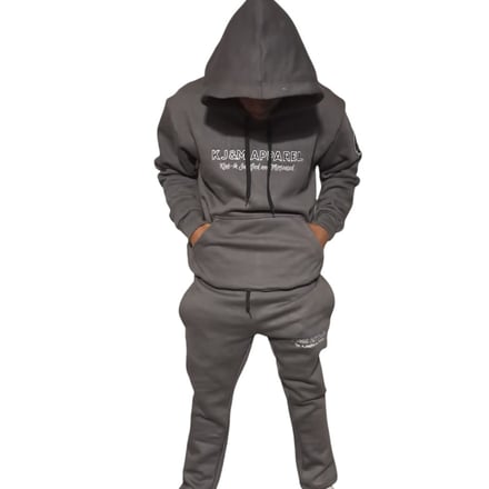 KJ&M New Age Hooded Flare-Leg Jogging Suit