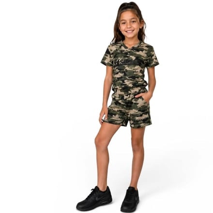 Girls’ Classic Klas-ik Camo Tee & Short Set