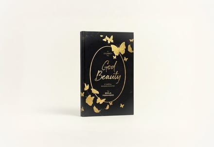 Black journal with gold butterfly embellishments and elegant script title